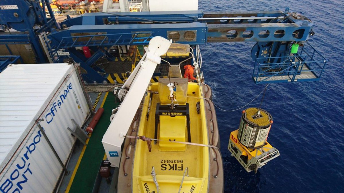 Launching of the HD ROV